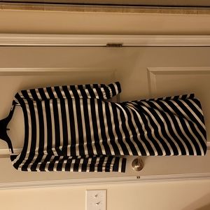 Just reduced! Lauren by Ralph Lauren Black and White Striped Dress